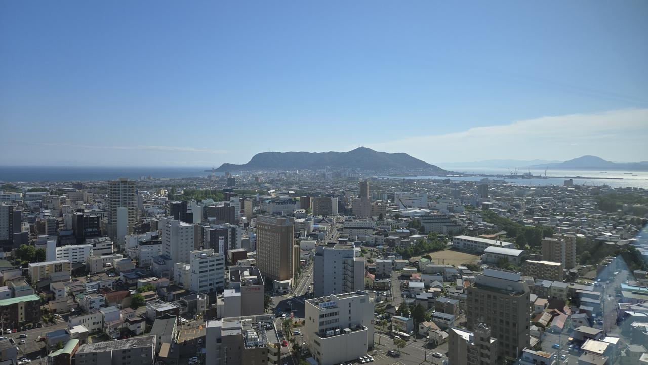 Great view of Mt. Hakodate. Great view of Mt. Hakodate.