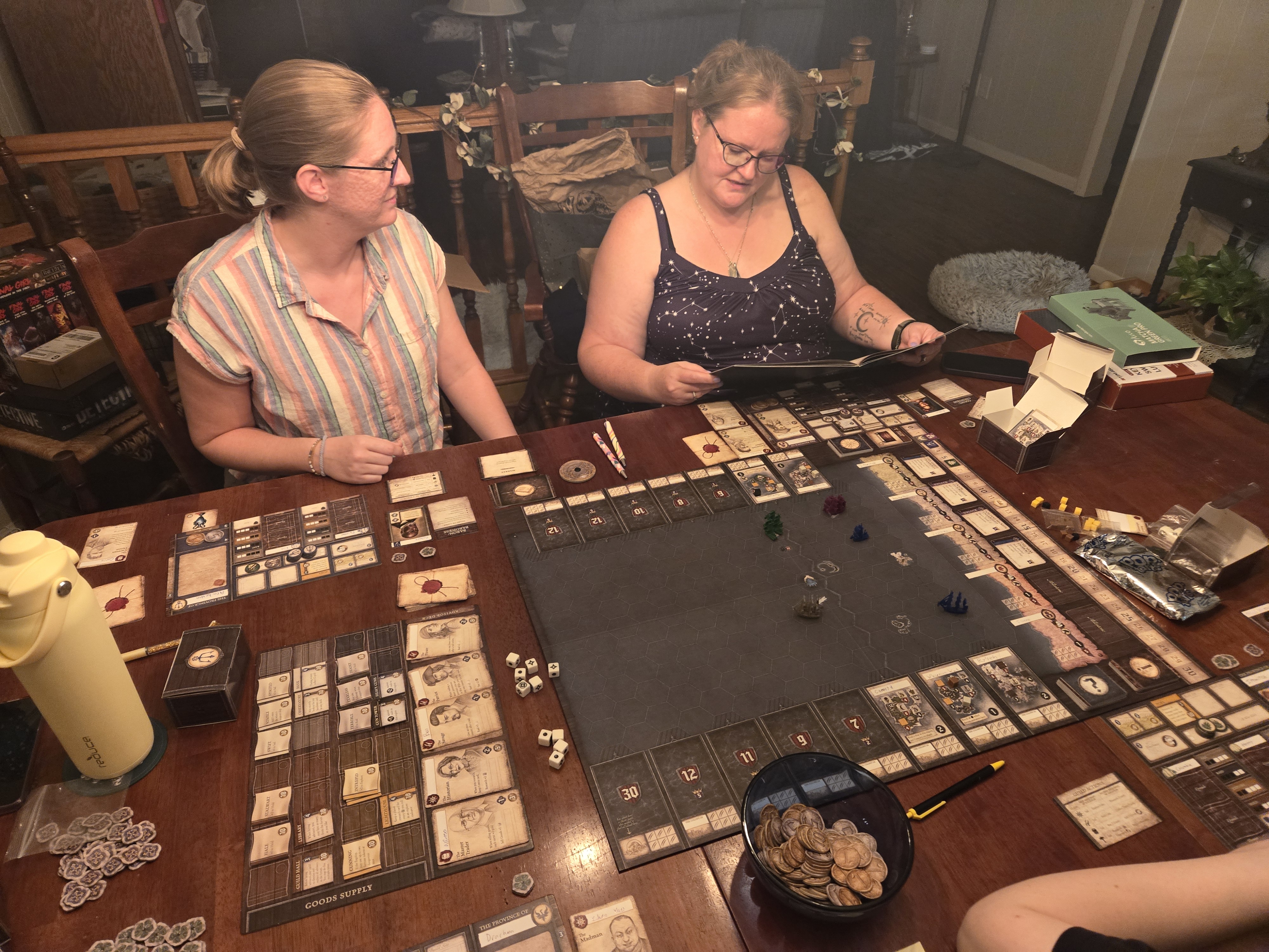 Cassie and Pam playing Seafall