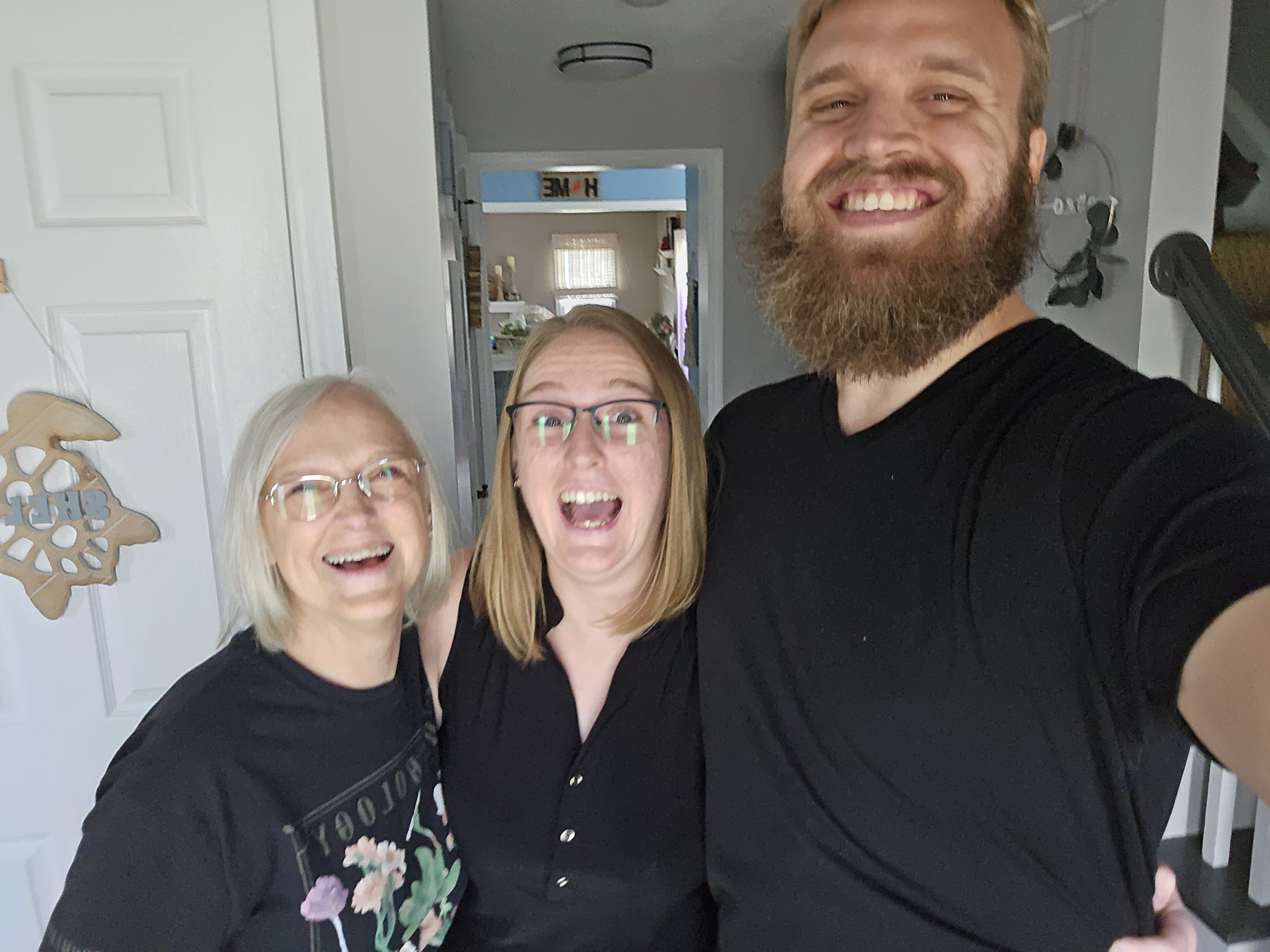 Teddy, Cassie, and Mom